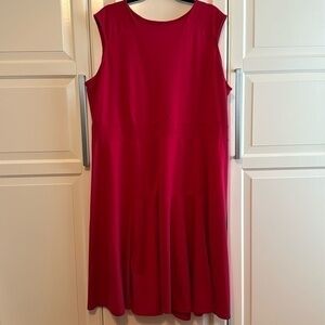 Lands’ End sleeveless ponte knit dress, size 2X